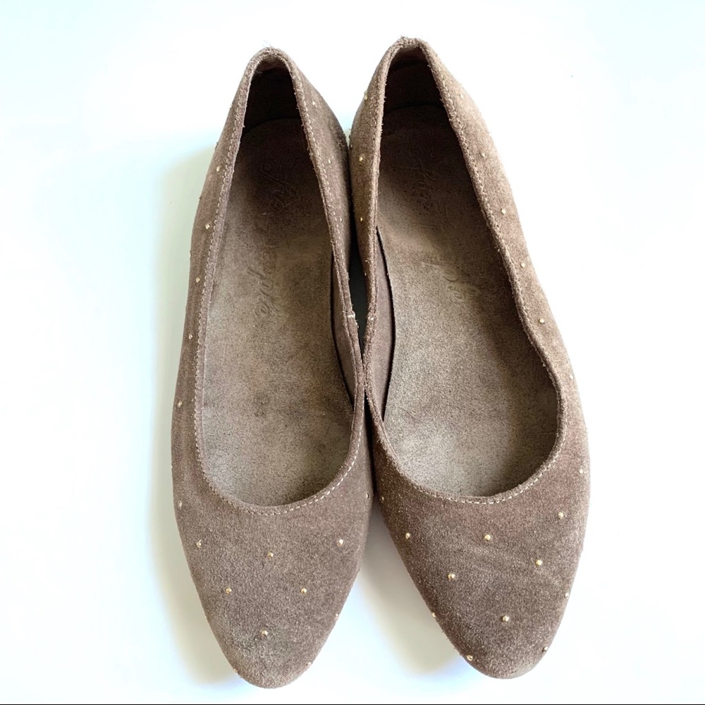Free People Nebula Suede Studded Flat